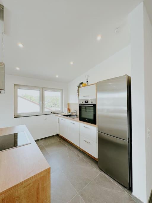Apartment 100 Qm Im Weindorf - Balkon/Garage Aspisheim Ngoại thất bức ảnh