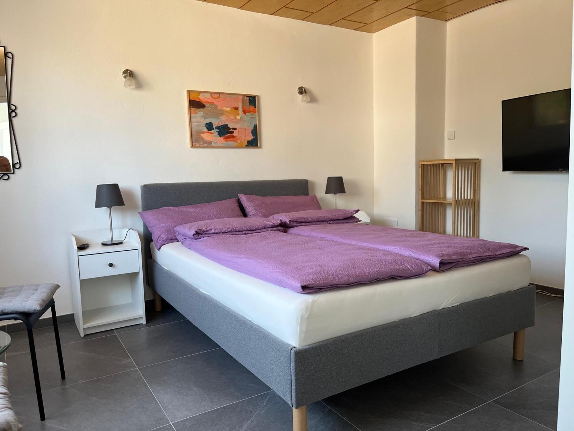 Apartment 100 Qm Im Weindorf - Balkon/Garage Aspisheim Ngoại thất bức ảnh